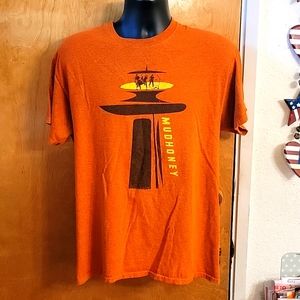 Gildan Orange Mudhoney Graphic Short Sleeve Tee